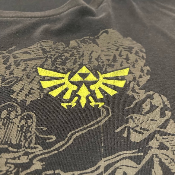 The Legend of Zelda Map Shirt. Color is Distressed. 3X Hard to Find - Picture 4 of 11